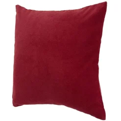 Housse de coussin imitation velours 40x40cm rouge < Gifi New