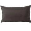 Housse de coussin polyester 30x50cm gris