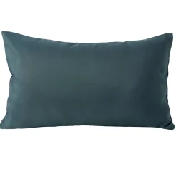 Housse de coussin polyester 30x50cm bleu