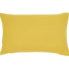 Housse de coussin rectangle moutarde uni < Gifi Sale