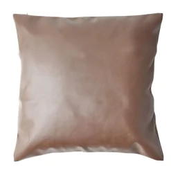 Housse de coussin simili marron 40x40cm (2 modèles) < Gifi New