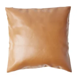 Housse de coussin simili marron 40x40cm (2 modèles) < Gifi New