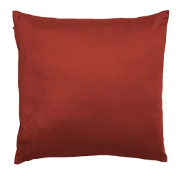 Housse de coussin velours rouge 45x45cm