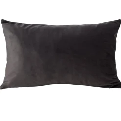Housse de coussin velours 30x50cm gris