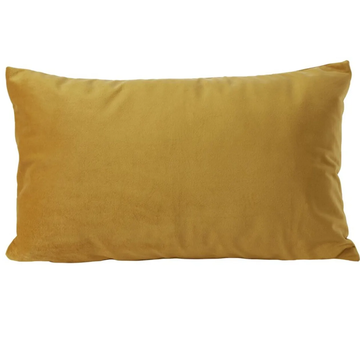 Housse de coussin velours 30x50cm jaune