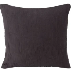 Housse de coussin 40x40cm gaze de coton gris < Gifi Online
