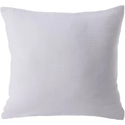 Housse de coussin 30x50cm gaze de coton orange