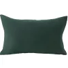 Housse de coussin 30x50cm gaze de coton vert < Gifi Sale