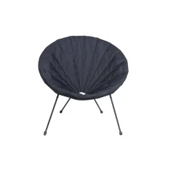 Housse de fauteuil de jardin Urban tissu déperlant - Noir - Ø85xH37 cm