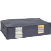 Housse de rangement dessous de lit Gris - L65 x l45 x H15,5 cm