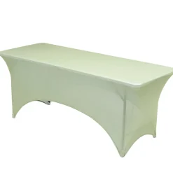 Housse de table Fiesta extensible tissu vert 180x74xH76cm