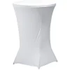 Housse pour table haute Fiesta blanc Ø80xH110cm