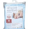 Housse rénove matelas 2 personnes 140x190 cm imprimé gris