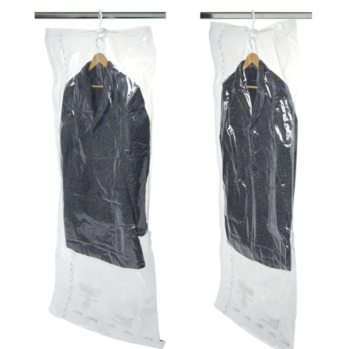 Housse vide air à suspendre 70x105cm x3 et 70x150cm x1 avec cintre intégré < Gifi Hot