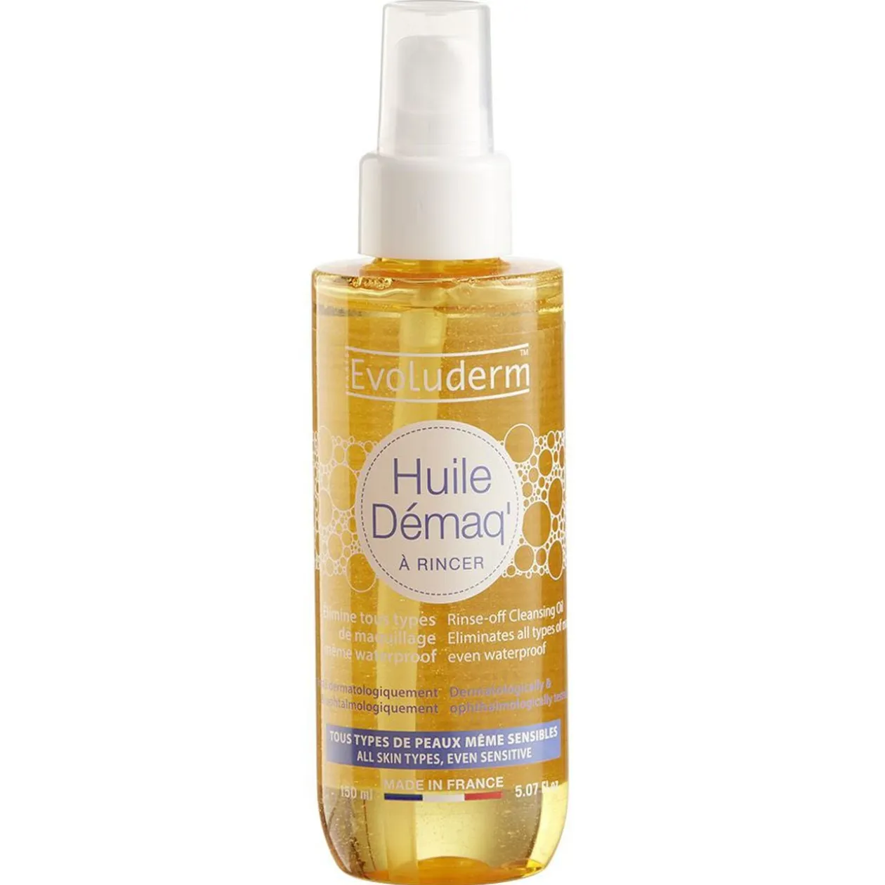Huile démaquillante à rincer Evoluderm 150 ml