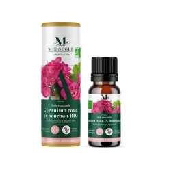 Huile essentielle géranium rosat cv bourbon bio Mességué 5ml