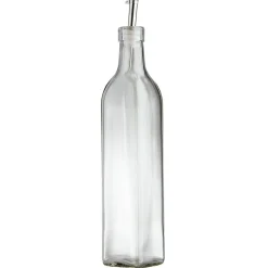 Huilier en verre avec bouchon inox < Gifi Hot
