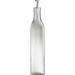 Huilier en verre avec bouchon inox < Gifi Hot