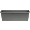 Jardinière 10L plastique gris anthracite 52x19,5xH17,5cm < Gifi Outlet