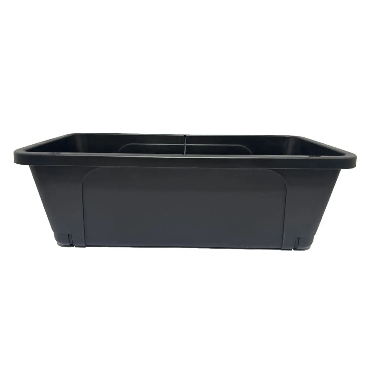 Jardinière à poser basse plastique gris anthracite 76x38xH25cm