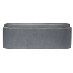 Jardinière à poser fibre argile gris 45x15xH15cm < Gifi Discount