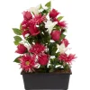 Jardinière rose+lys+gerbera H48 cm - Fleur artificielle 28 têtes < Gifi Clearance