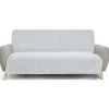 Jeté de canapé 170x250cm coton motif bayadère blanc et bleu < Gifi Clearance