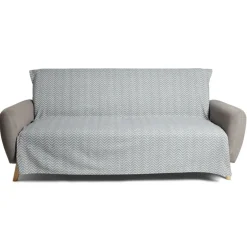 Jeté de canapé 170x250cm 100% coton motif chevron gris < Gifi Hot