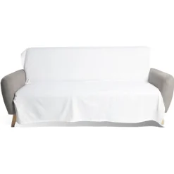 Jeté de canapé 170x250cm polycoton beige