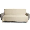 Jeté de canapé 170x250cm polycoton gaufré beige < Gifi Discount