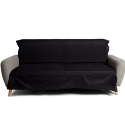 Jeté de canapé 170x250cm polycoton noir < Gifi