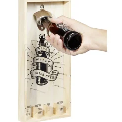 Jeu à boire décapsuleur en bois Save Water Drink Beer H40cm < Gifi New