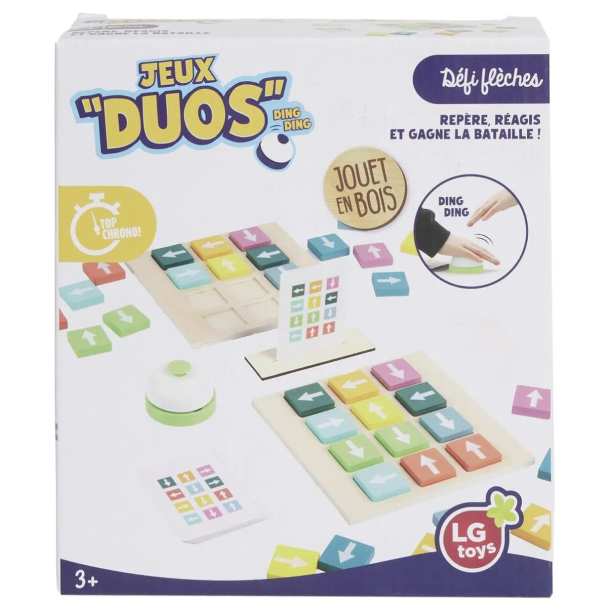 Jeu bois activité en duo défi bille construction et flèches (3 modèles) < Gifi Best