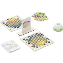 Jeu bois activité en duo défi bille construction et flèches (3 modèles) < Gifi Best