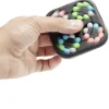 Jeu de casse tête avec perles 4 couleurs 10x10cm
