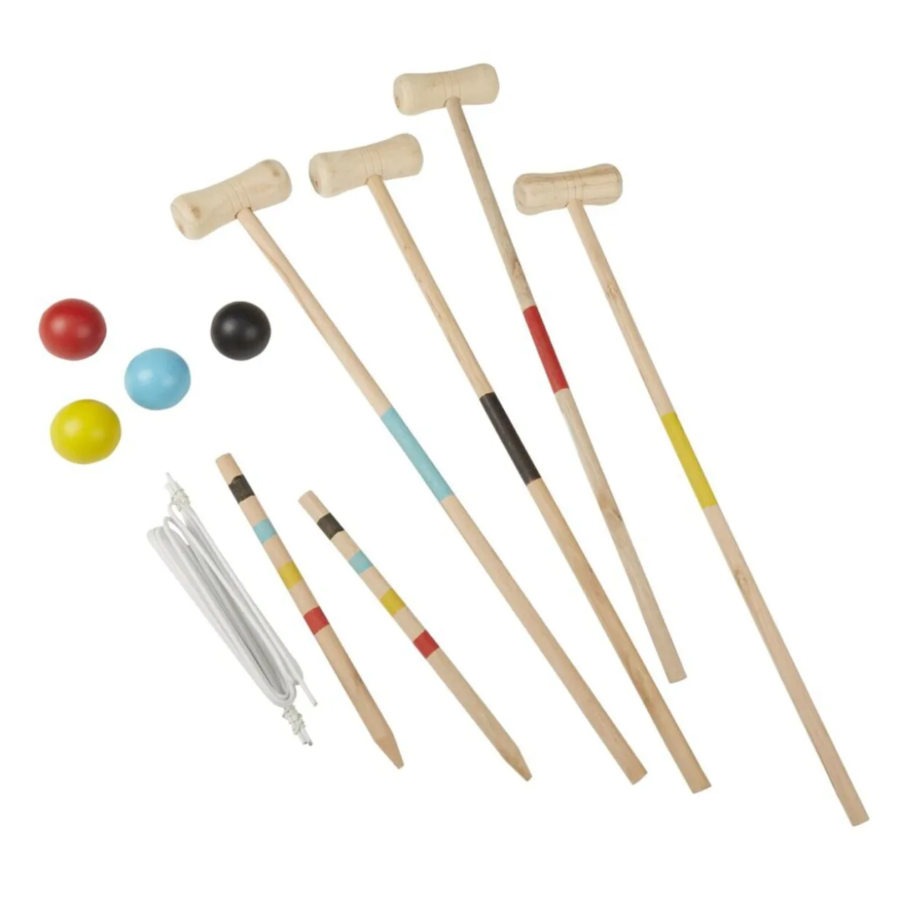 Jeu de croquet en bois