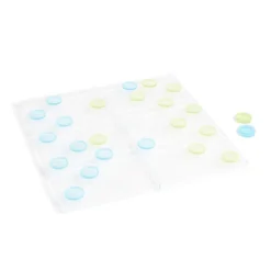 Jeu de dame transparent 25x25cm