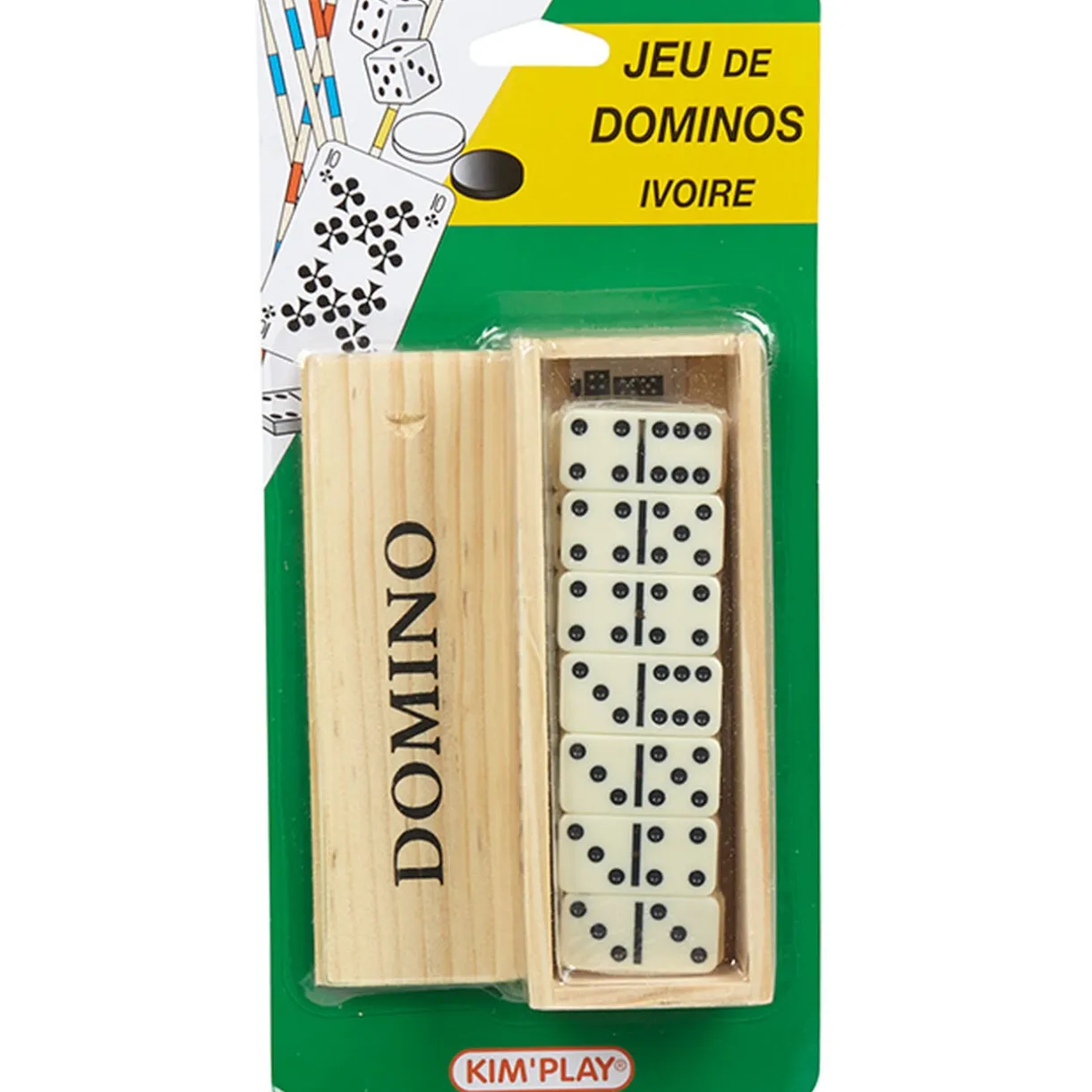 Jeu de domino ivoire plumier < Gifi New