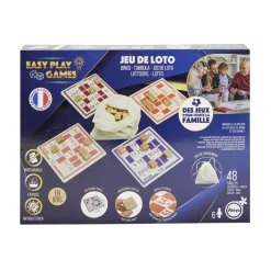 Jeu de loto en bois avec 48 grilles et sac de rangement < Gifi Sale