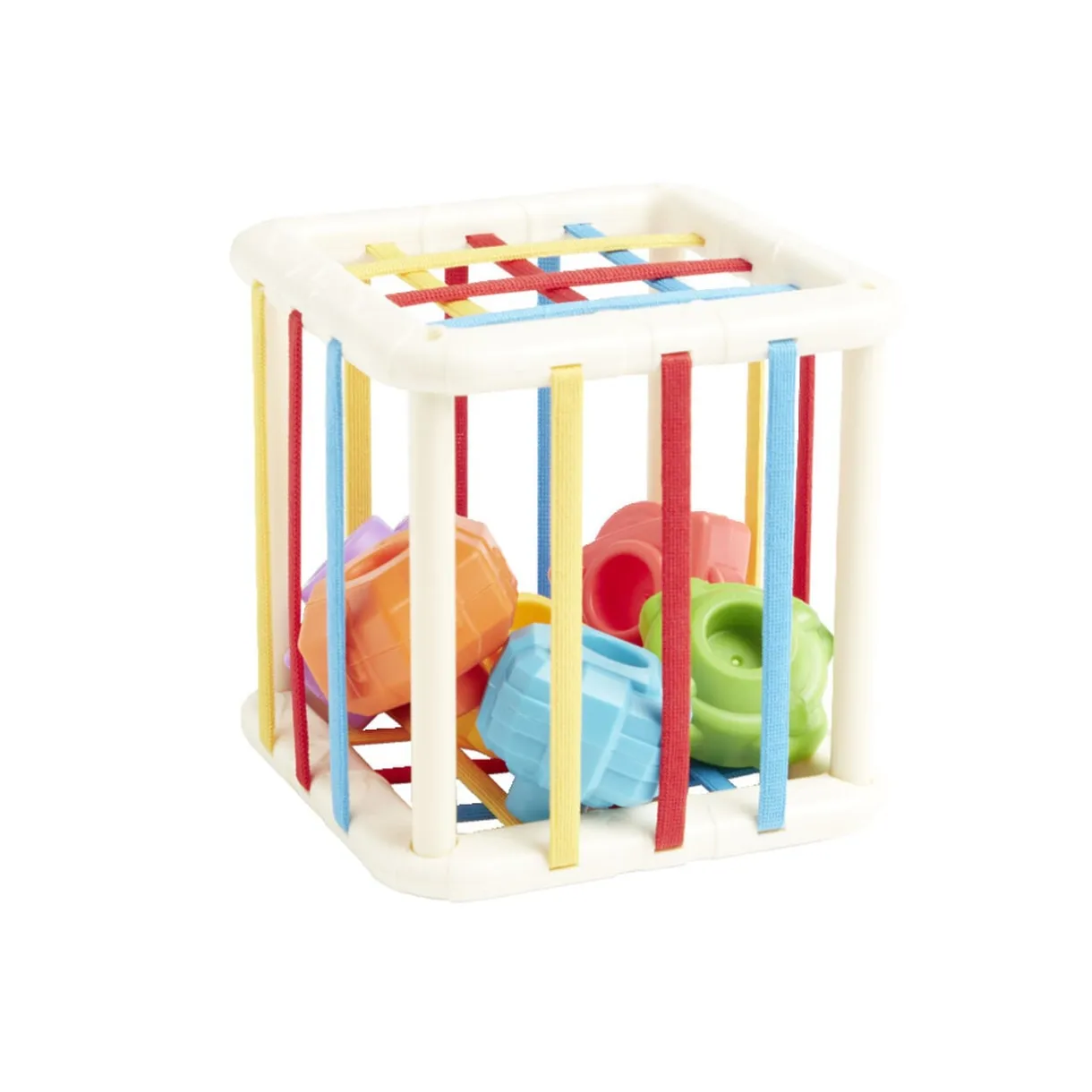 Jeu de motricité fine cube et formes 6 pièces 11x11x11cm < Gifi Online