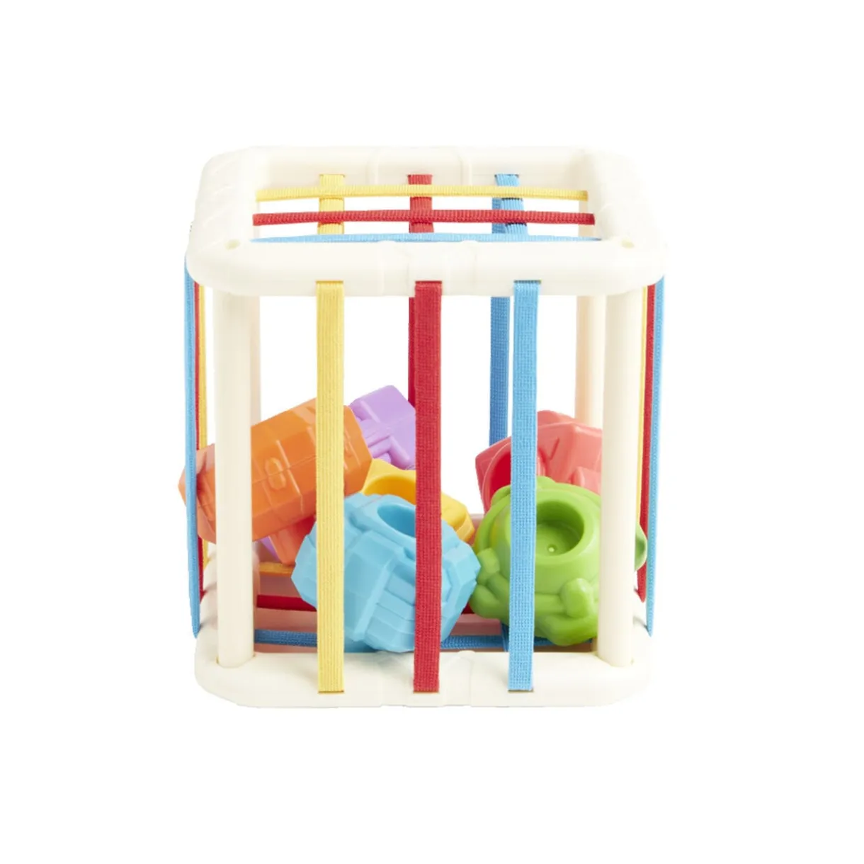 Jeu de motricité fine cube et formes 6 pièces 11x11x11cm < Gifi Online