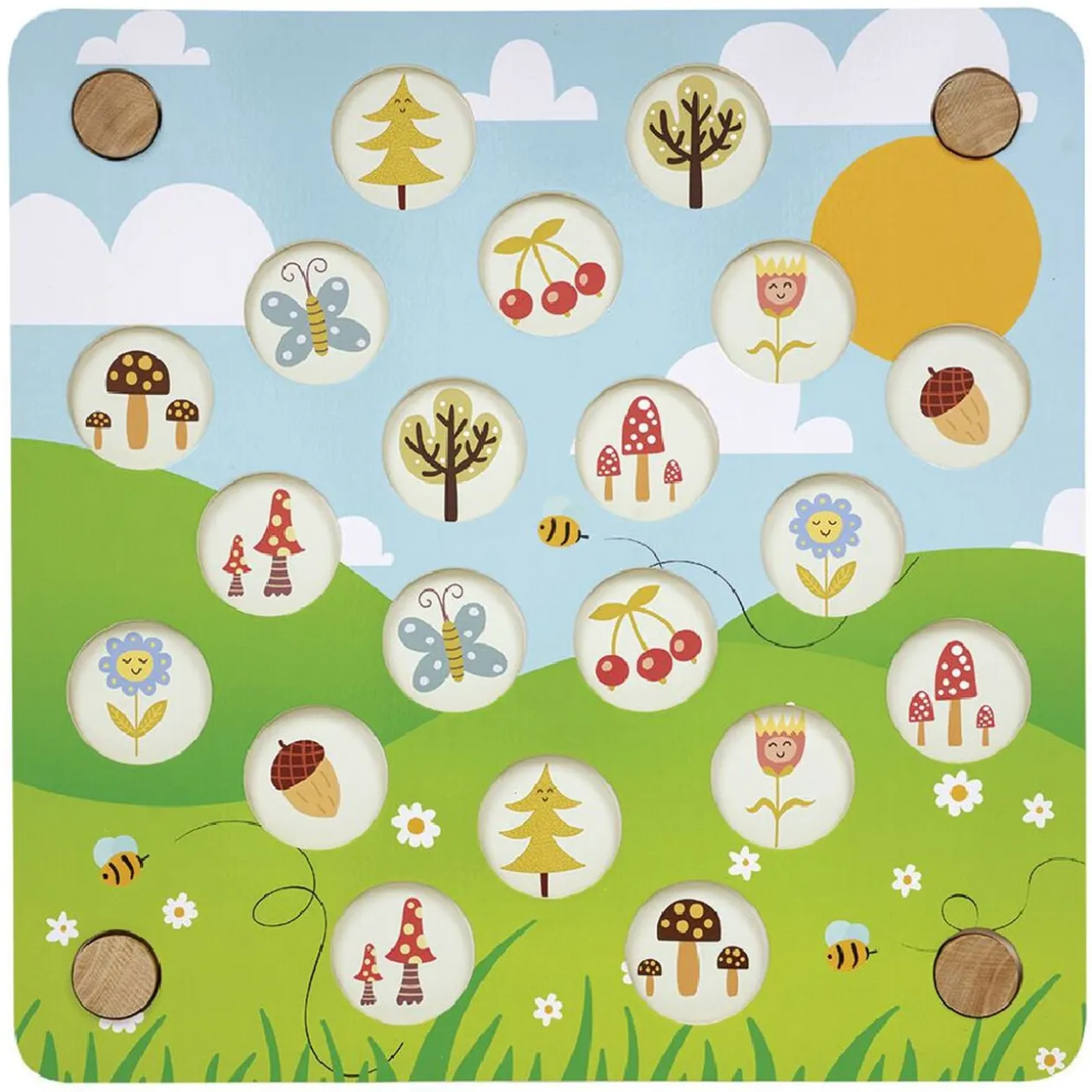 Jeu du cache-cache abeille XL en bois