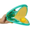 Jeu lance et attrape balle plastique vert Ø19,5cm