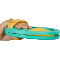Jeu lance et attrape balle plastique vert Ø19,5cm