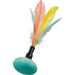 Jeu pétéca Ø7xH25cm base verte