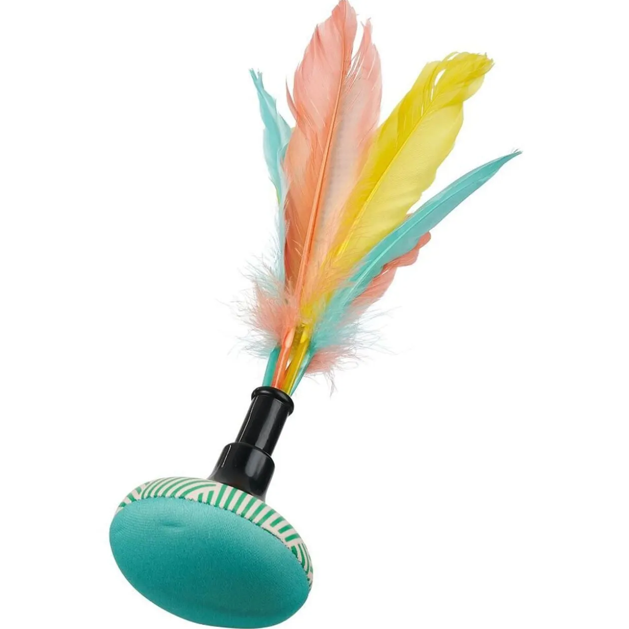 Jeu pétéca Ø7xH25cm base verte