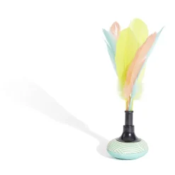 Jeu pétéca Ø7xH25cm base verte