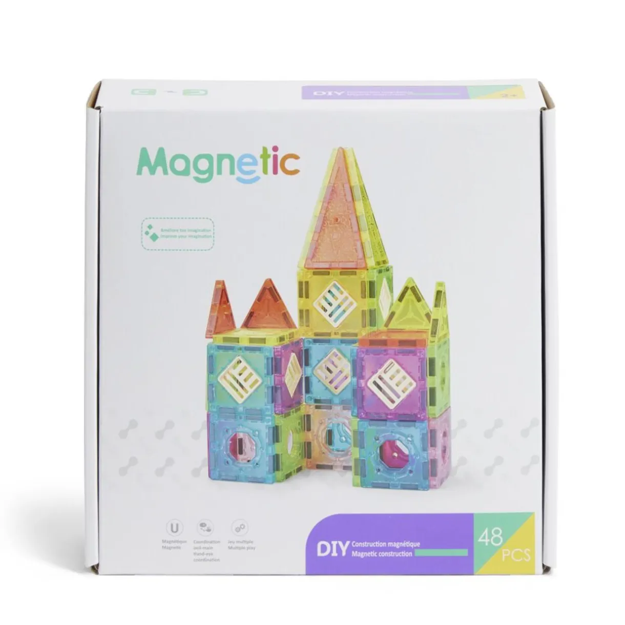 Jeu tuile magnétique 48 pièces < Gifi Online