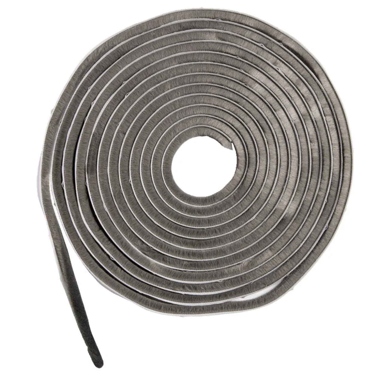 Joint brosse adhésif d'isolation pour porte et fenêtre 9mmx6m blanc