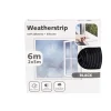 Joint d'isolation adhésif silicone plat pour porte et fenêtre 6m noir